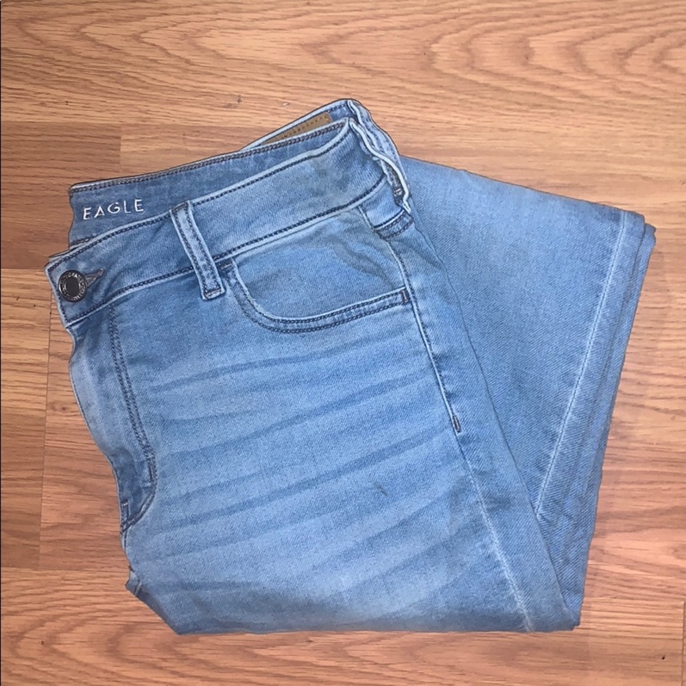 Light blue American eagle jeggings
